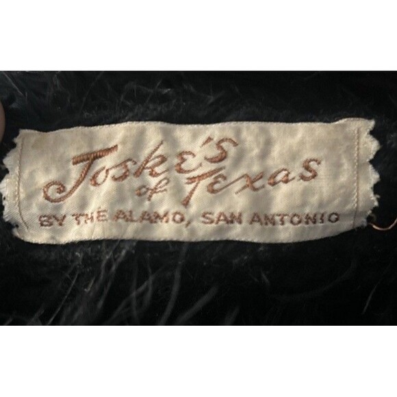 Joske's Of Texas Vintage Black Marabou Feather Hat 50s 60s San Antonio - Picture 4 of 7